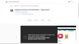 Uptobox Premium Link Generator - Uptostream - Google Chrome