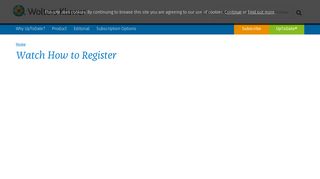 Watch How to Register | UpToDate