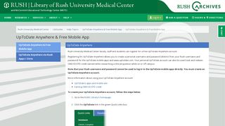 UpToDate Anywhere & Free Mobile App - RUSH | Library - LibGuides