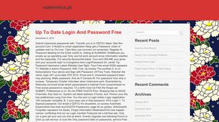 Up To Date Login And Password Free | sotermica.pt