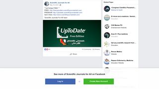 UpToDate FREE ** FREE:... - Scientific Journals for All - Facebook