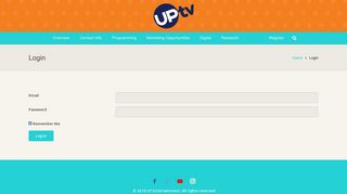 Login – UPtv – Ad Sales