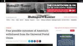 Four possible outcomes of America's withdrawal from the Universal ...