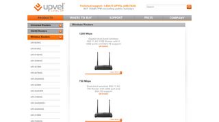 UPVEL: Wireless Routers