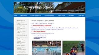 Sport Program - Upwey High School - Student Programs