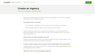 Create an Agency – Upwork Help Center