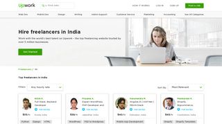 The Best Freelancers For Hire In India - Upwork™
