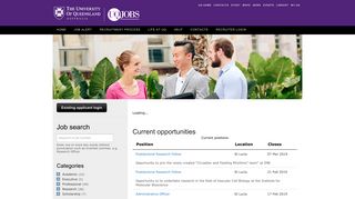 Recent Jobs - UQ Jobs - The University of Queensland
