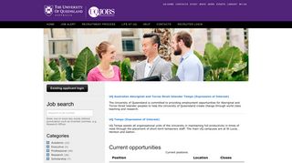 Jobs 81 - Recent Jobs - UQ Jobs - The University of Queensland