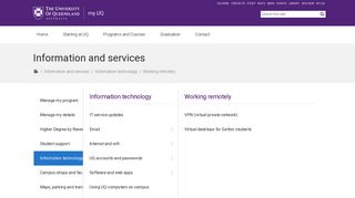 Working remotely - my.UQ - University of Queensland