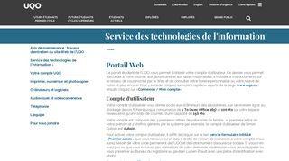 Portail Web | UQO | Université du Québec en Outaouais