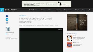 How to Change Your Gmail Password | Digital Trends
