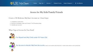 UR Medicine MyChart - Request Access
