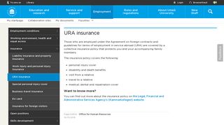 URA insurance