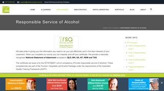 Responsible Service of Alcohol - Urban E-Learning