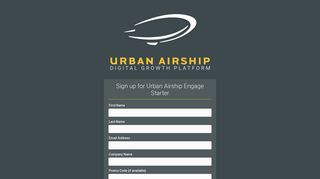 Urban Airship - Registration - Urban Airship - Login