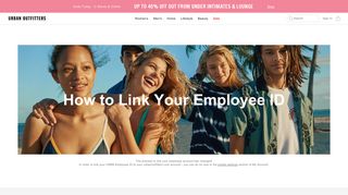 How to Link Employee ID | Urban Outfitters