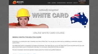 White Card New CPCCWHS1001 - Inscope Training