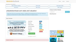 Urbookdownload : Website stats and valuation