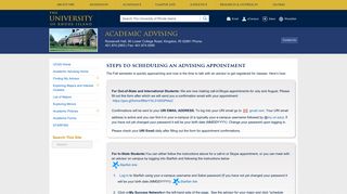 Steps to Scheduling an Advising Appointment