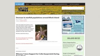 Decrease in starfish populations around Block Island | Block Island ...