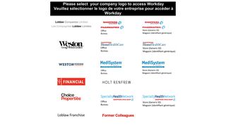 Please select your company logo to access Workday Veuillez ...