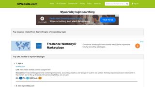 myworkday login | Sign In - Workday, Inc. - tiWebsite.com