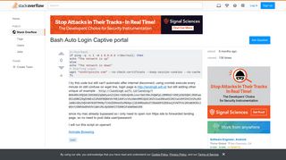Bash Auto Login Captive portal - Stack Overflow