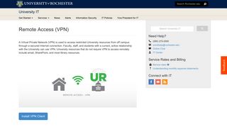 Remote Access (VPN) - University IT - University of Rochester