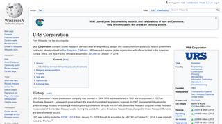 URS Corporation - Wikipedia