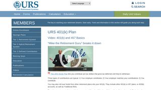 URS - URS 401(k) Plan - Utah Retirement Systems