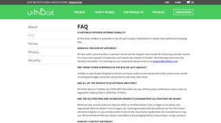 FAQ | UrthBox
