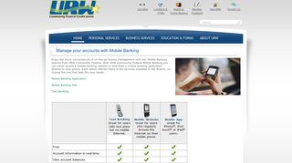 Mobile Banking - URW Community Federal Credit Union