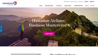 Hawaiian Airlines® Business Mastercard® | Hawaiian Airlines