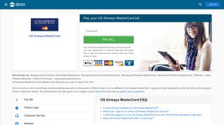 US Airways MasterCard: Login, Bill Pay, Customer Service and Care ...