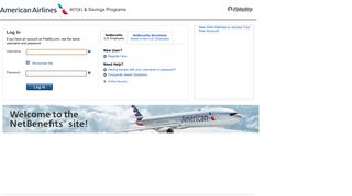 NetBenefits Login Page - US Airways - Fidelity Investments
