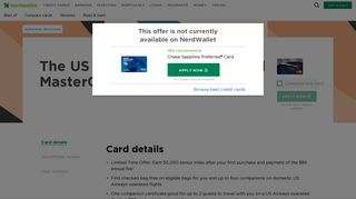 The US Airways® Premier World MasterCard - NerdWallet