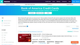 Bank of America Credit Cards | Read Reviews & Apply Now - WalletHub