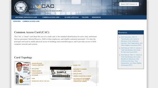 Common Access Card (CAC) - CAC.mil
