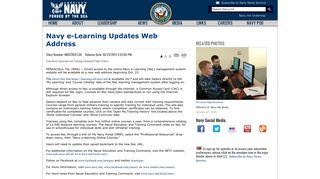 Navy e-Learning Updates Web Address - Navy.mil