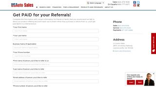 Get PAID for your Referrals! - US Auto Sales