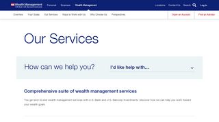 Our Wealth Management Services | U.S. Bank | U.S. Bancorp ...