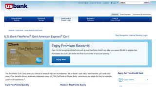 U.S. Bank FlexPerks® Gold American Express® Card | U.S. Bank