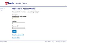 USBank's Access Online