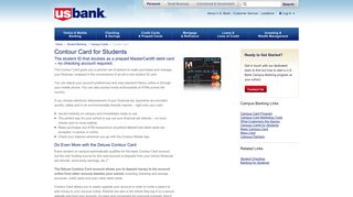 Contour Card | Student Banking | U.S. Bank