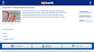 Club Carlson   Rewards Visa Signature® Card | U.S. Bank