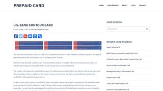 U.S. Bank Contour Card | Prepaid Card