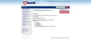 Contact U.S. Bank Equipment Finance