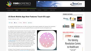 US Bank Mobile App Now Features Touch ID Login - FindBiometrics
