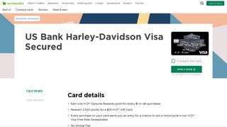 US Bank Harley-Davidson Visa Secured Review | NerdWallet